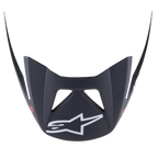 Alpinestars Viseira Vector Tech A1, viseira de substituição para capacete de ciclismo, Preto Cinza Claro Mate, com logótipo A-star branco na parte frontal, construção em plástico durável para utilização em MTB trail e enduro