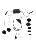 Alpinestars A-Connect Communication System, Black motorcycle helmet intercom accessories including control unit, speakers, and wiring components