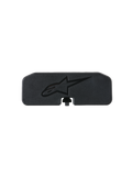 Alpinestars S-R7 Communication System Rear Cover, tampa traseira preta em policarbonato para sistema de comunicação de capacete de moto, peça de substituição com logótipo Astar em relevo