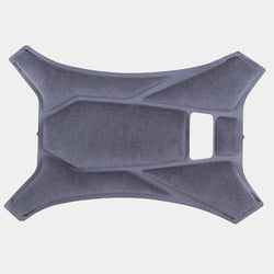 Alpinestars Supertech R10 Top Pad, cinza, almofada superior de substituição oficial para capacetes S-R10, com tecido macio, secções acolchoadas geométricas e aberturas de ventilação para conforto interior