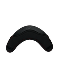 Alpinestars S-R7 Cortina De Queixo, acessório de capacete de corrida de moto, preto com costuras vermelhas e construção em TPU