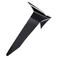Alpinestars Supertech R10 Solid Standard Spoiler, acessório para capacete, preto brilhante, peça de substituição aerodinâmica para capacetes de motociclismo S-R10, com um design angular elegante e acabamento brilhante