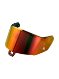 Alpinestars Supertech R-10/R-7 Absolute Vision Shield Gen2.1-R, viseira de substituição para capacete de moto, vermelho espelhado, policarbonato de grau ótico, acessório para condução em circuito e estrada