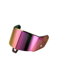 Alpinestars Absolute Vision Shield V2, viseira de capacete para corrida e desporto, acabamento espelhado arco-íris e roxo, construção em policarbonato