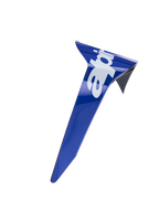 Alpinestars Supertech R10 Arius Standard Spoiler, peça de substituição aerodinâmica para capacete, azul brilhante com logótipo Alpinestars branco, plástico moldado com precisão para estabilidade em corridas de alta velocidade