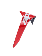 Alpinestars Supertech R10 Arius Standard Spoiler, vermelho brilhante e branco, acessório aerodinâmico para capacete, spoiler de substituição com acabamento em preto e detalhe do logótipo