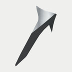 Alpinestars Supertech R10 Element Standard Spoiler, acessório para capacete, preto e prateado, componente de asa aerodinâmica com design angular elegante e acabamento brilhante, concebido para maior estabilidade e fluxo de ar