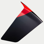 Alpinestars Supertech R10 Element Race Spoiler, acessório aerodinâmico para capacete, carbono preto brilhante e vermelho vivo, componente de substituição para capacetes de corrida S-R10