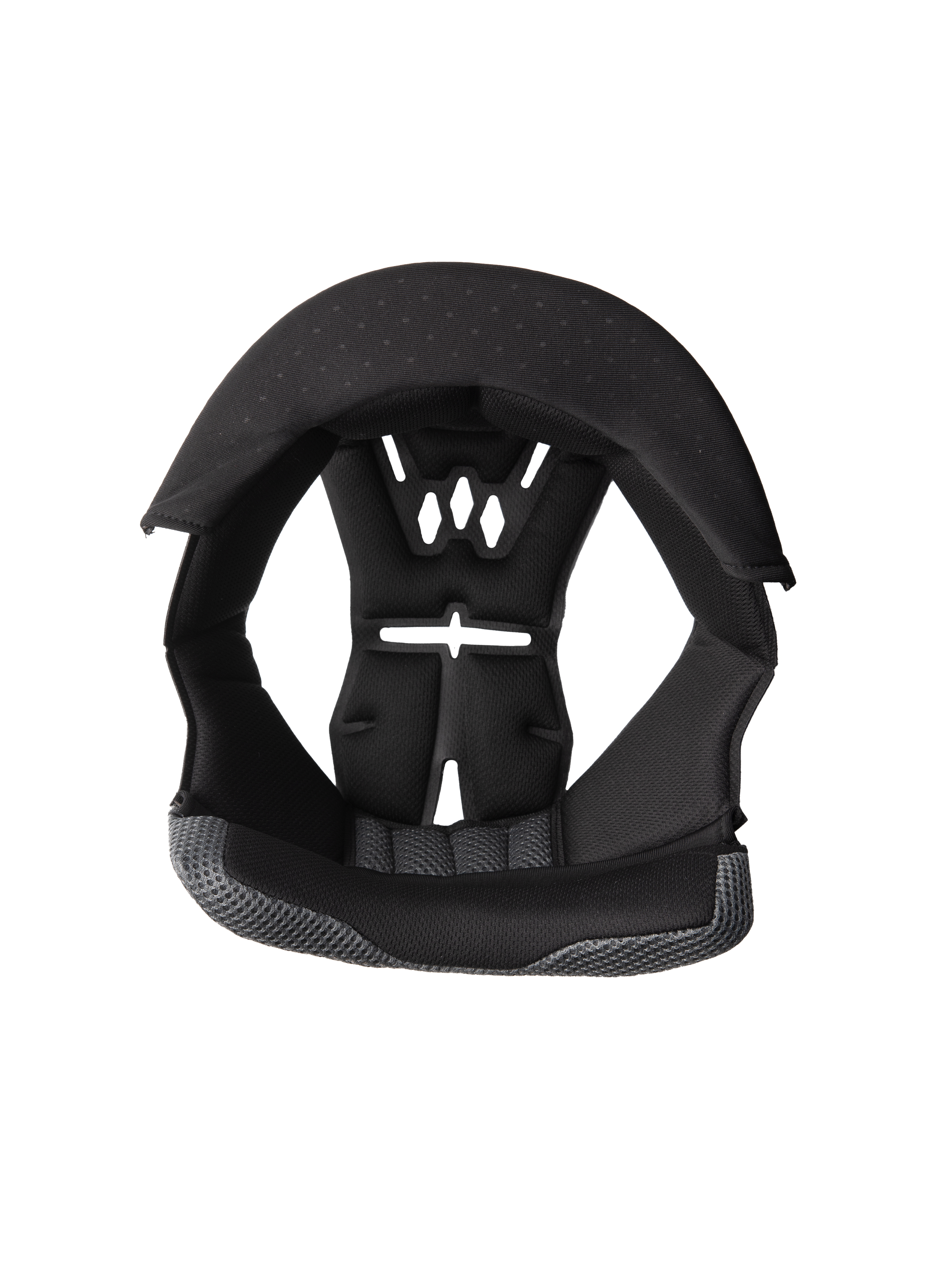 Alpinestars S-M3 Crown Pad, forro de substituição para capacete de motociclismo, preto e cinzento, design de ventilação perfurado, acolchoamento de espuma com tecido de malha, amortecimento interno ergonómico para conforto e proteção