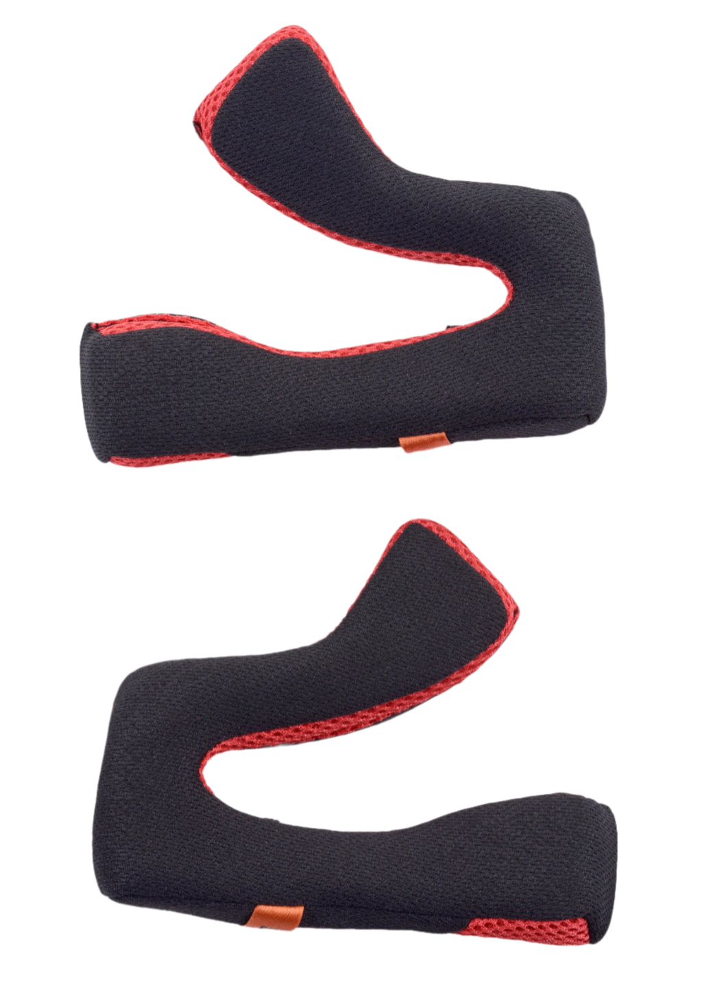 Alpinestars S-M5 Cheek Pads Replacement, acessório para capacete, pretas e vermelhas, conjunto de duas almofadas interiores ergonómicas, construção em malha respirável com vivos vermelhos, desenhadas para o conforto e ajuste de capacetes de motocross