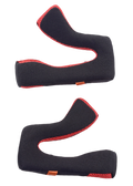 Alpinestars S-M5 Cheek Pads Replacement, acessório para capacete, pretas e vermelhas, conjunto de duas almofadas interiores ergonómicas, construção em malha respirável com vivos vermelhos, desenhadas para o conforto e ajuste de capacetes de motocross