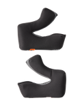 Alpinestars S-M3 Cheek Pad Set +5MM, almofadas de bochechas de substituição para capacete de motocross, tecido texturizado preto com extremidades em malha cinzenta, design ergonómico contornado, material que afasta a humidade para maior conforto e ajuste seguro