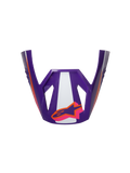 Alpinestars S-M3 Heat ECE06 Helmet Visor, viseira de motociclismo de competição, roxa, branca e rosa, acabamento brilhante, pormenores em laranja com logótipo de estrela, design angular com recortes desportivos