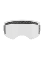 Alpinestars Supertech Modulator Vented Lens, lente de substituição para óculos de motocross, transparente e preta, tecnologia anti-embaciamento e policarbonato resistente ao impacto
