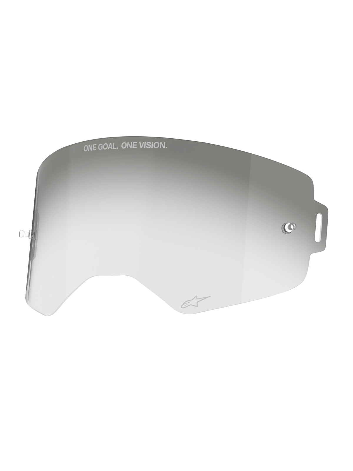 Alpinestars Lente Supertech Fotocromática, lente de substituição para óculos de motocross, cinzenta, com revestimento anti-embaciamento e postes para tear-off integrados, tecnologia Absolute Vision