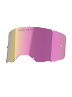 Alpinestars Vision 8-5-3, lente rosa espelhada, peça de substituição para óculos de motocross com acabamento anti-reflexo.