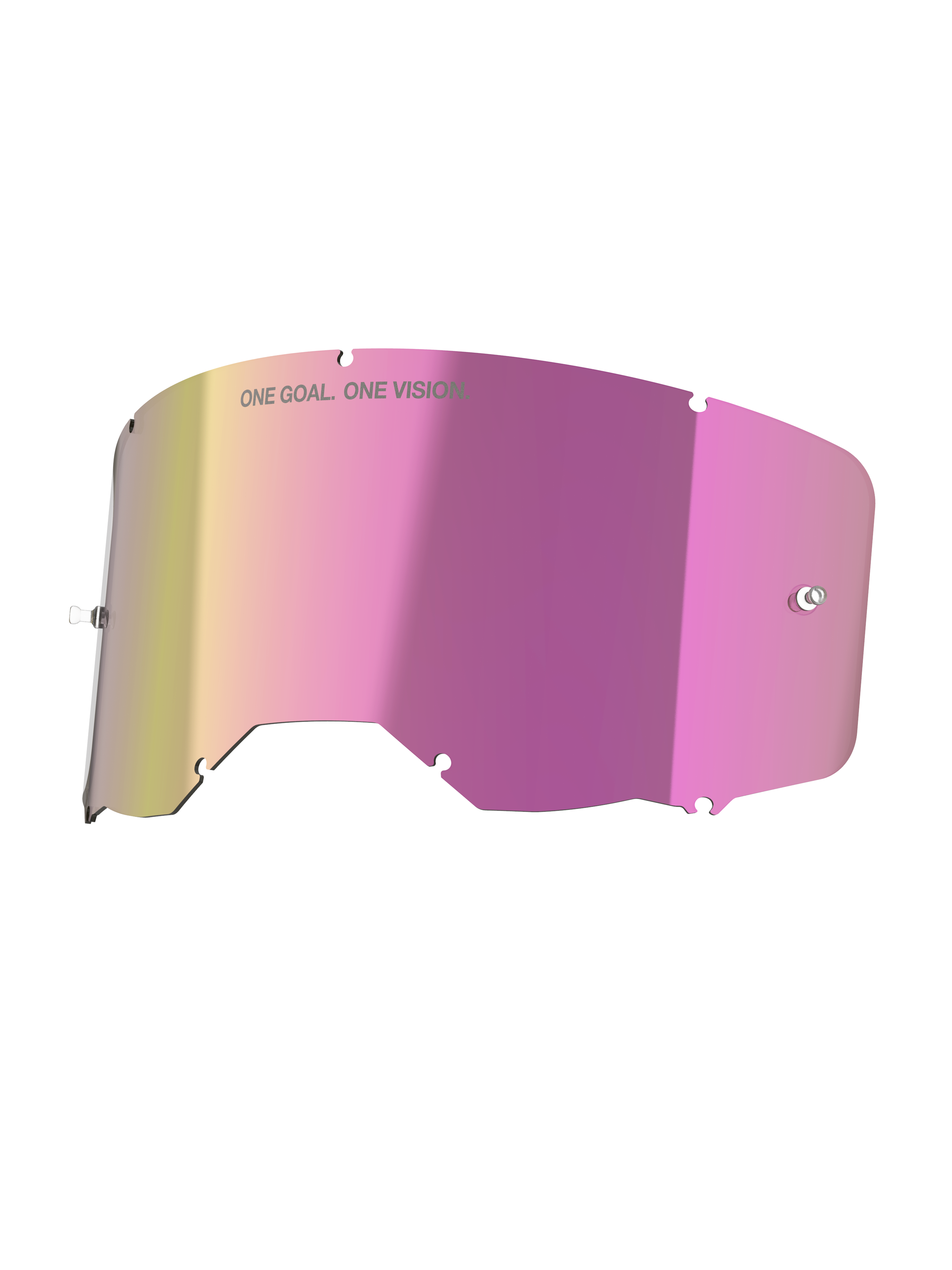 Alpinestars Vision 8-5-3, lente rosa espelhada, peça de substituição para óculos de motocross com acabamento anti-reflexo.
