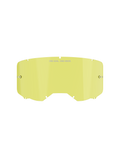 Alpinestars Vision 8-5-3, lente de substituição amarela para óculos de proteção, construção em policarbonato com pinos de fixação integrados, marcação "ONE GOAL. ONE VISION.", sistema de bloqueio de sete orifícios, para motocross e off-road.