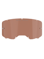 Alpinestars Vision 8-5-3 Goggle Lens, tonalidade Copper Rose, lente de substituição para óculos de motocross com o texto "ONE GOAL. ONE VISION.", design curvo em policarbonato com pinos para tear-offs para corridas todo-o-terreno
