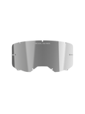 Alpinestars Vision 8-5-3 Mirror Lens, Mirror Silver reflective finish, curved polycarbonate construction with 'ONE GOAL. ONE VISION.' branding, integrated tear-off posts, replacement lens for motocross goggles