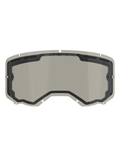 Alpinestars Vision 8-5-3, lente de substituição para óculos de painel duplo, tonalidade cinzento smoke, policarbonato curvo com aberturas de ventilação e pinos de tear-off integrados, acessório de motocross