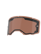 Lente Alpinestars Vision 8-5-3 Dual Pane, lente de substituição para óculos, cor Copper Rose, design de camada dupla ventilada com vedação preta, apresenta a inscrição 'ONE GOAL. ONE VISION.' e pinos de tear-off integrados, em policarbonato durável para desempenho todo-o-terreno