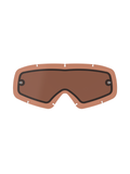 Alpinestars Vision Dual Pane Youth Lens, lente de substituição com tonalidade Copper Rose para óculos de proteção, construção de painel duplo com junta preta, pinos integrados para tear-off, sete orifícios de fixação, policarbonato curvo para motocross juvenil e corridas off-road