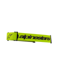 Alpinestars Supertech Goggles Strap, acessório para óculos de motocross, amarelo fluorescente e preto, com logótipo Alpinestars e logótipo de estrela em destaque, correia de substituição oficial para óculos de corrida todo-o-terreno