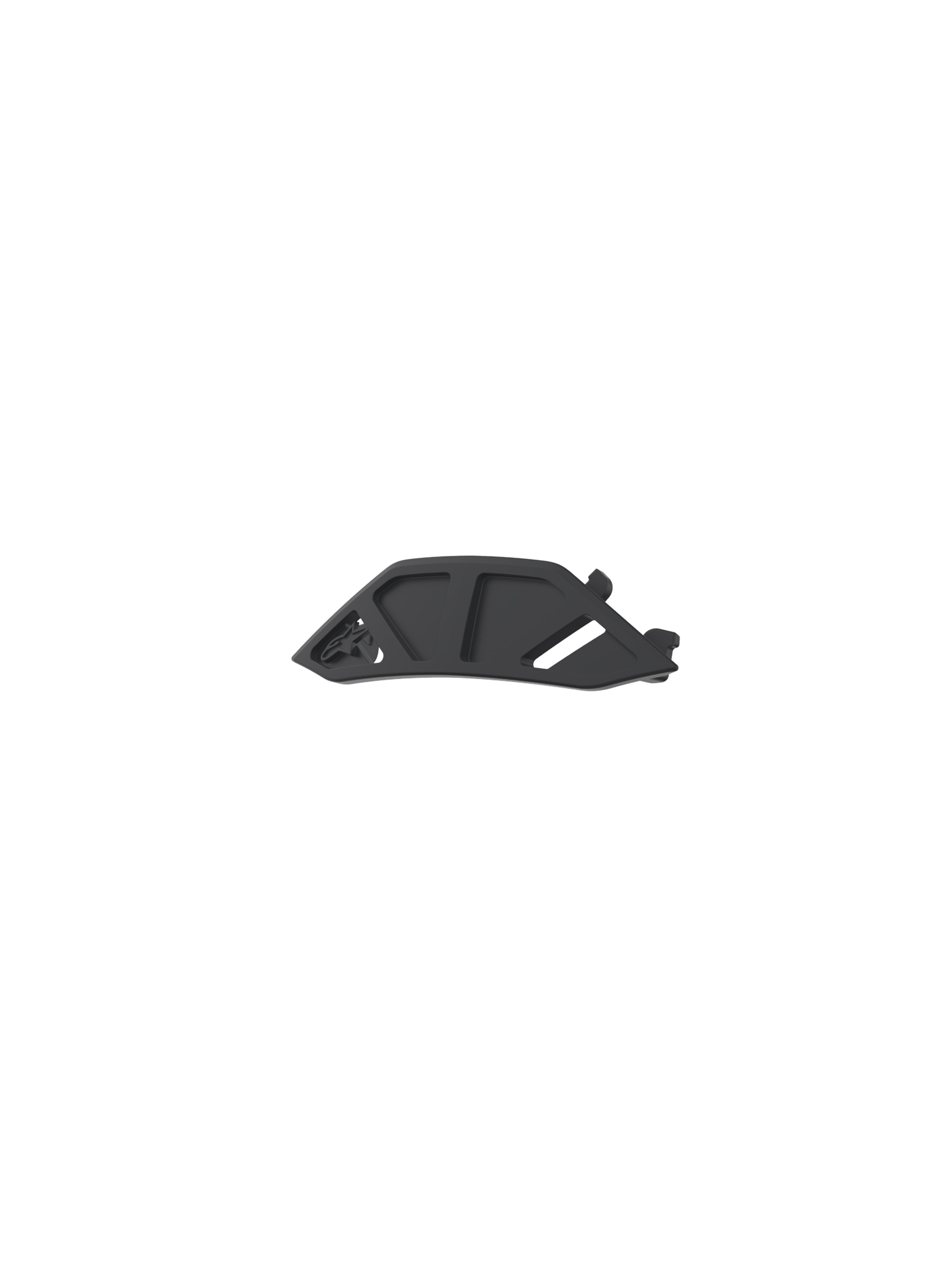 Alpinestars Vision 8-5-3, peça de substituição da narigueira para óculos de motocross, preta, em plástico para proteção off-road.