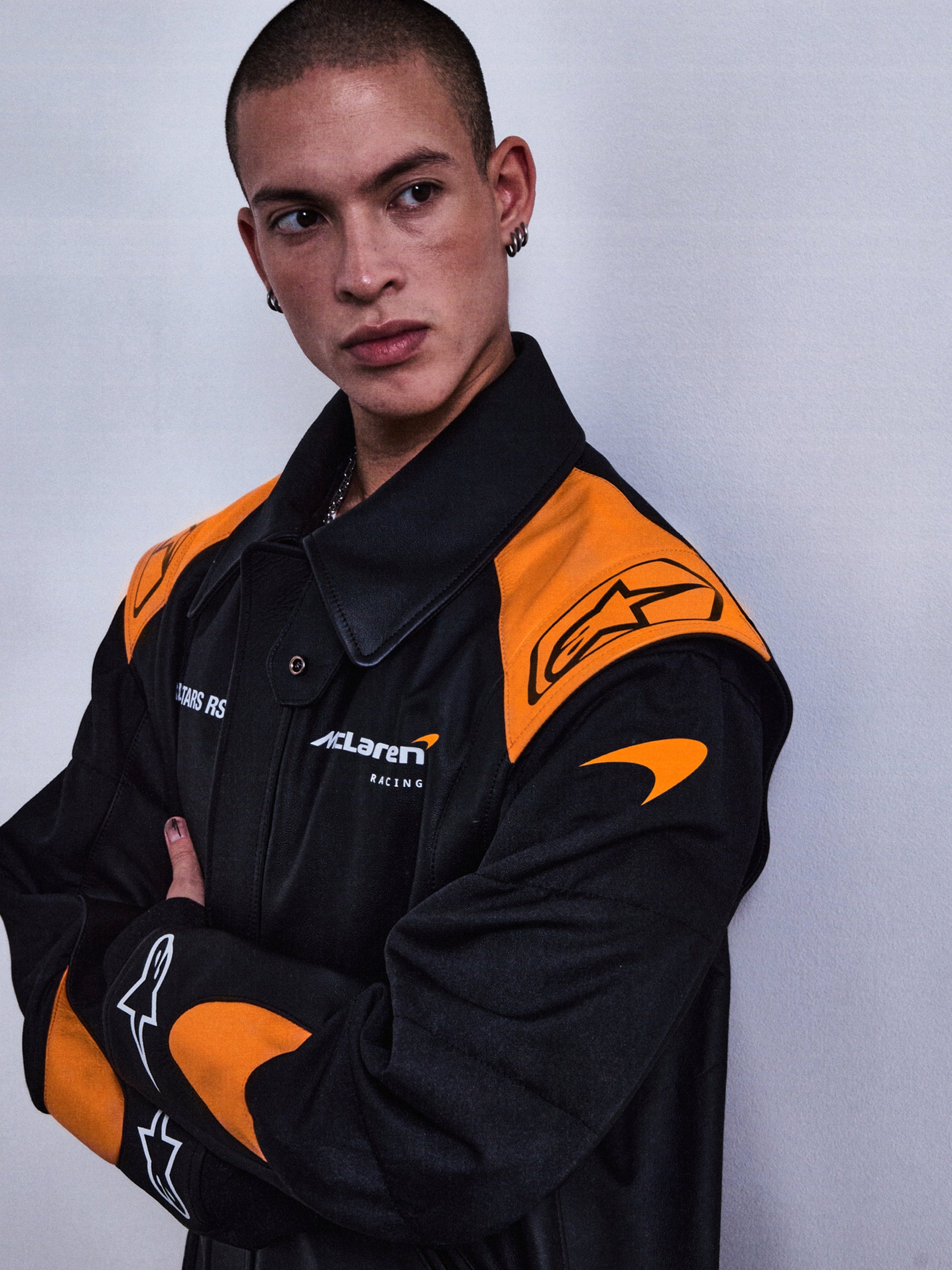 RSRV TRACK STAR LEATHER JACKET