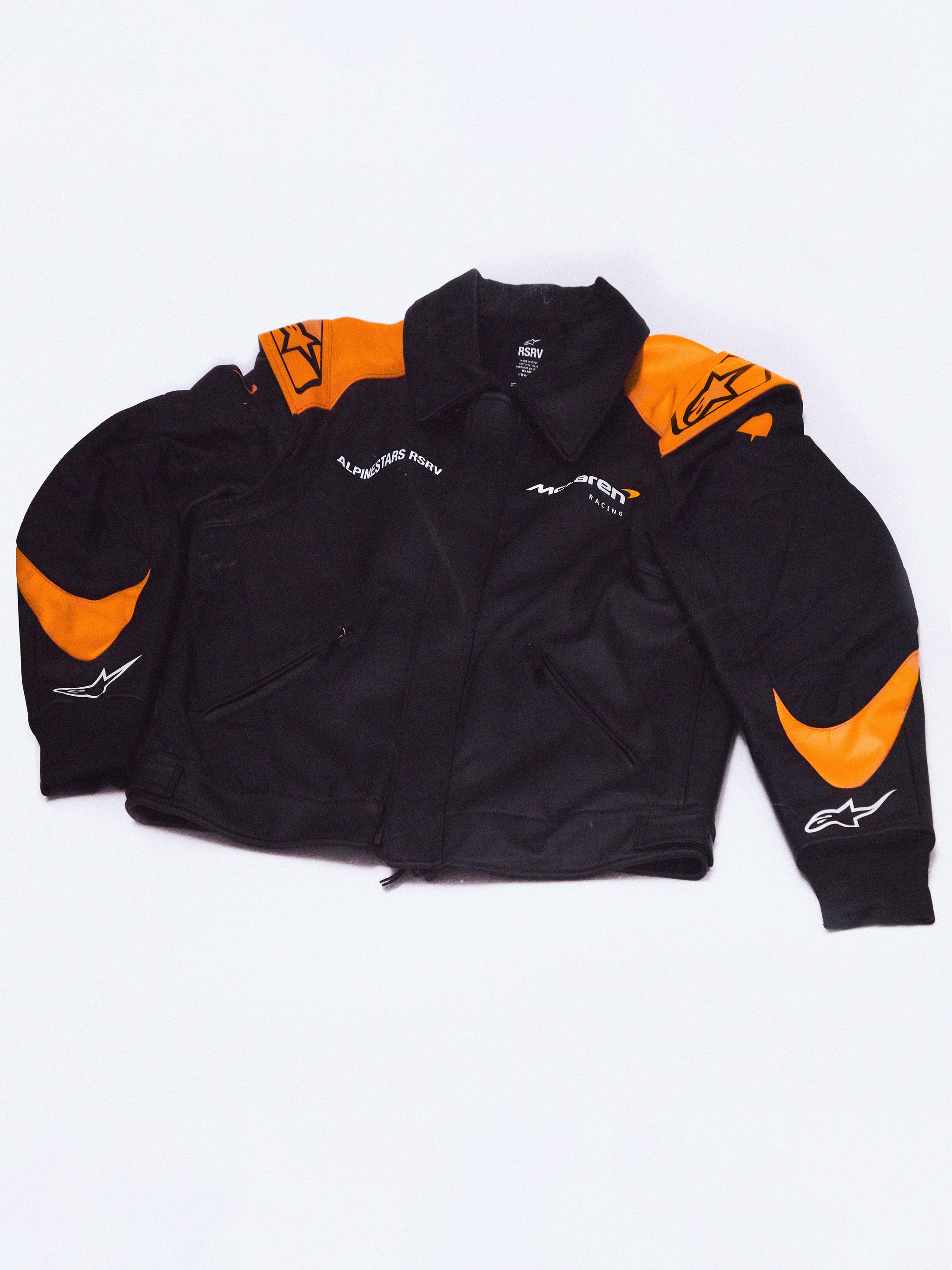 RSRV TRACK STAR LEATHER JACKET