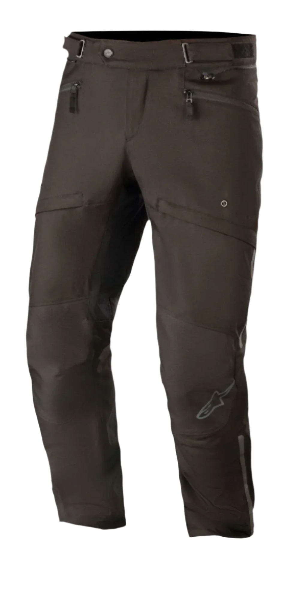 Alpinestars AST-1 V2 Waterproof Pants Short, calças de touring para motociclismo, pretas, construção têxtil impermeável, bolsos com fecho de correr e cintura ajustável, pernas pré-curvadas com logótipo refletor