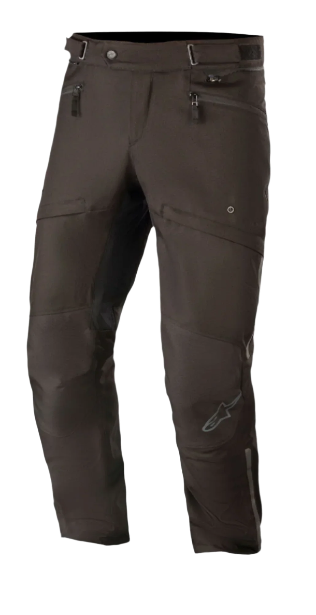 Alpinestars AST-1 V2 Waterproof Pants Short, calças de touring para motociclismo, pretas, construção têxtil impermeável, bolsos com fecho de correr e cintura ajustável, pernas pré-curvadas com logótipo refletor