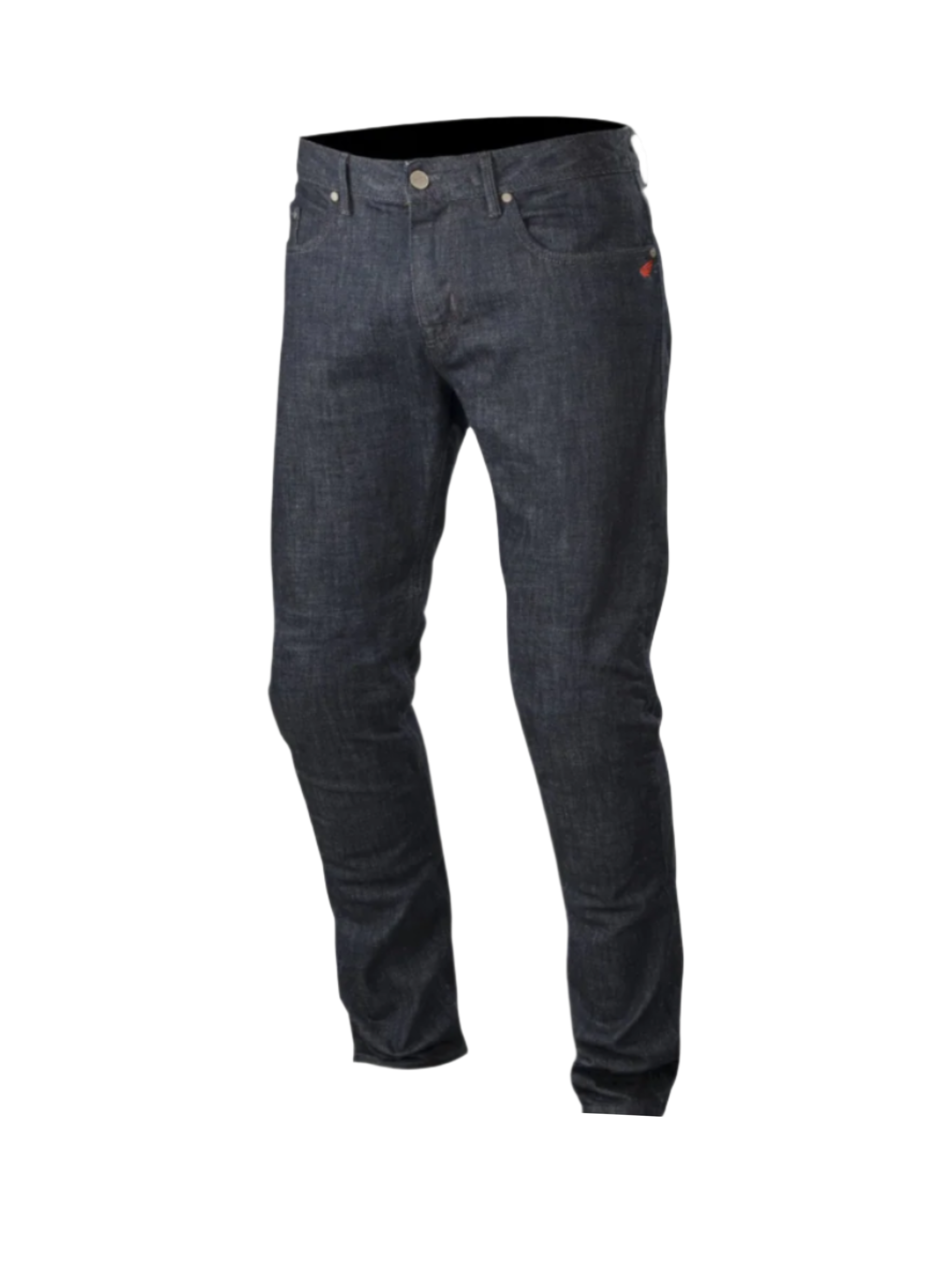 Alpinestars Calças De Ganga Copper, calças de ganga de moto para homem, azul escuro, estilo urbano com corte direito e proteção em fibra aramida.