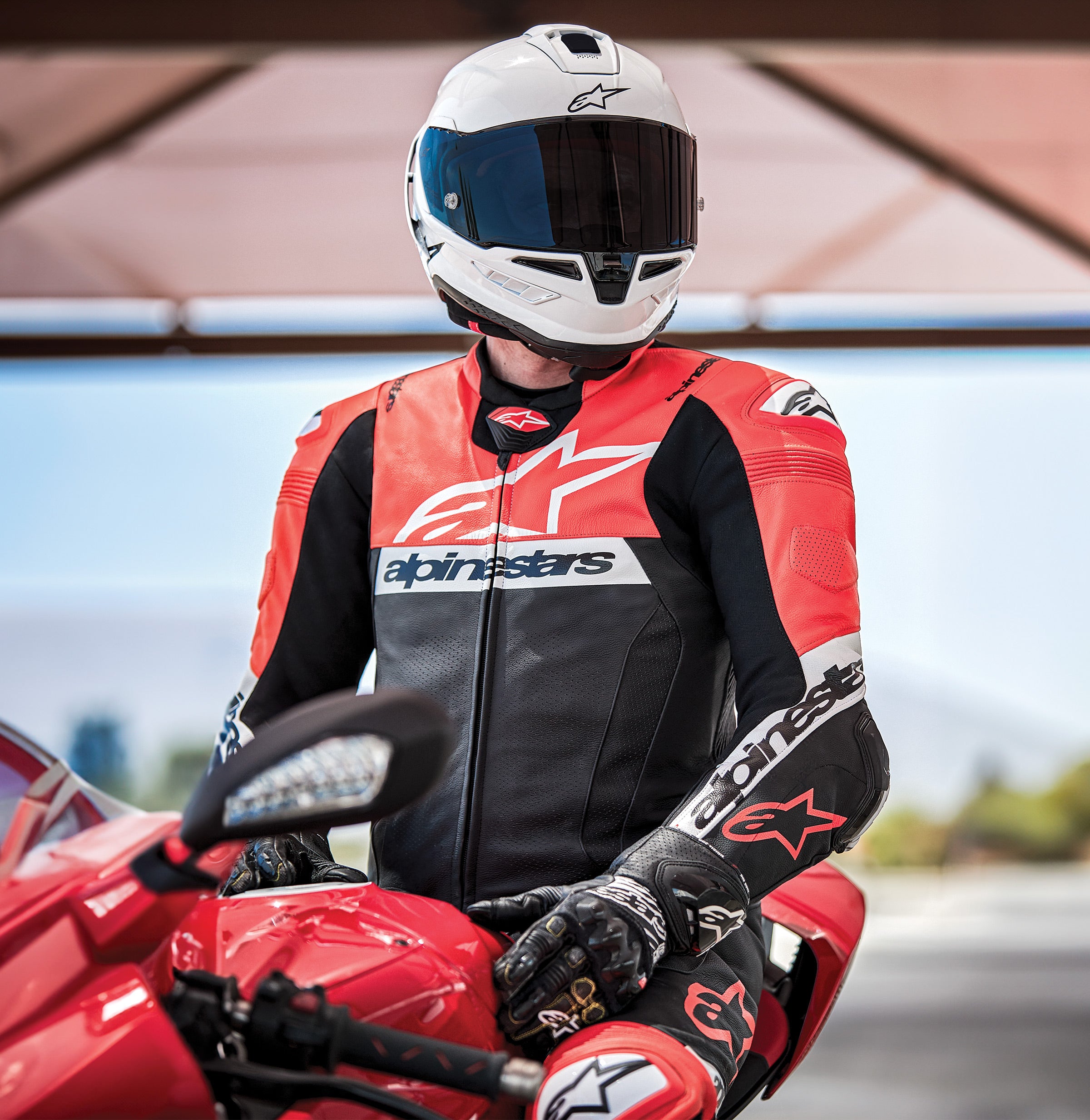 Macacão De Couro Missile V2 Ward De Uma Peça - Fato Motociclismo