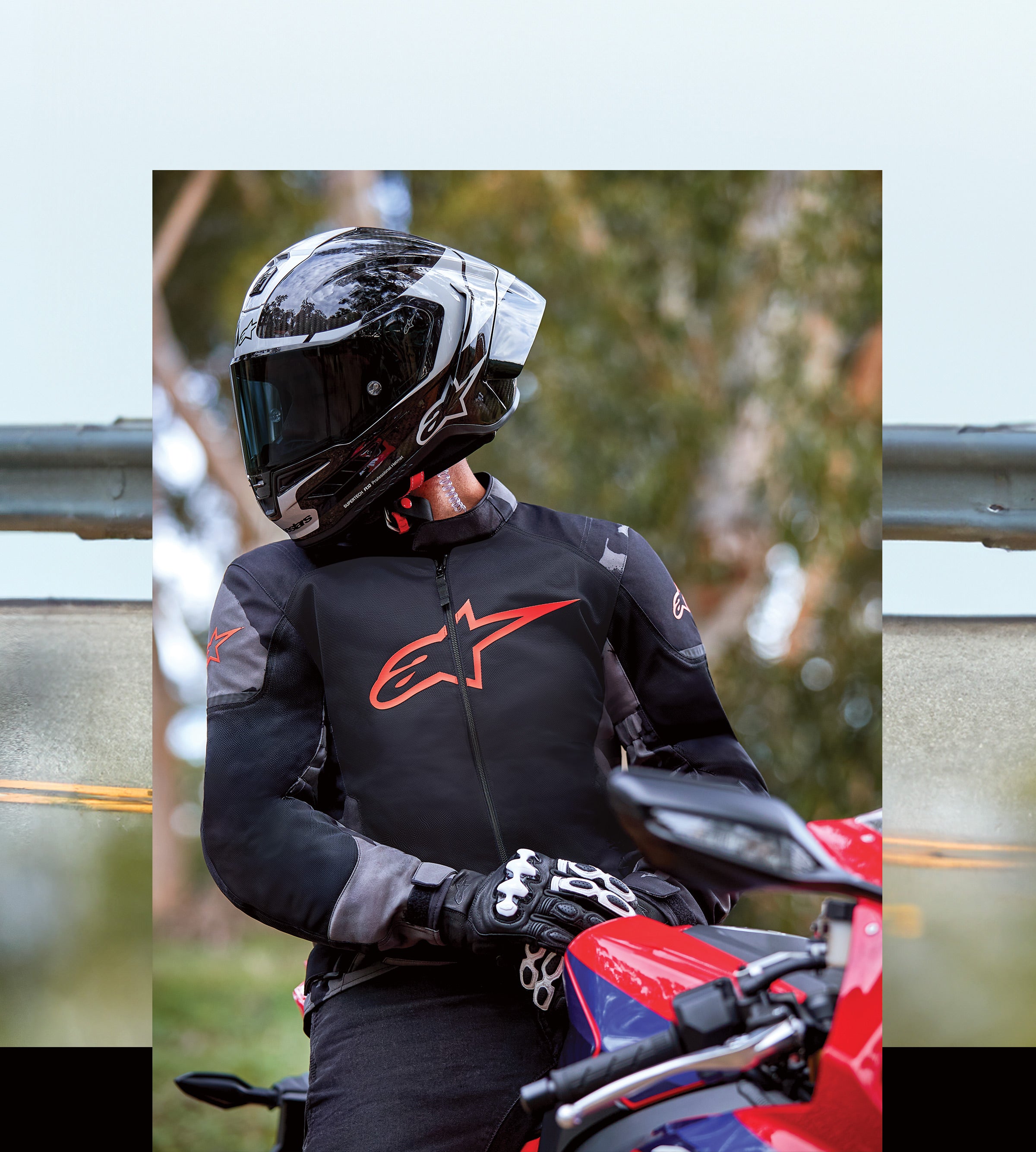 Jaqueta T-SP X Superair - Casaco Motociclismo Preto | Alpinestars®