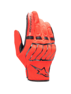 Alpinestars MM 93 Losail V2 Glove, Urban Motorcycle Gloves, Bright Red and Black, breathable mesh construction with hard knuckle protection, black Alpinestars logo on wrist, short cuff, padded finger details