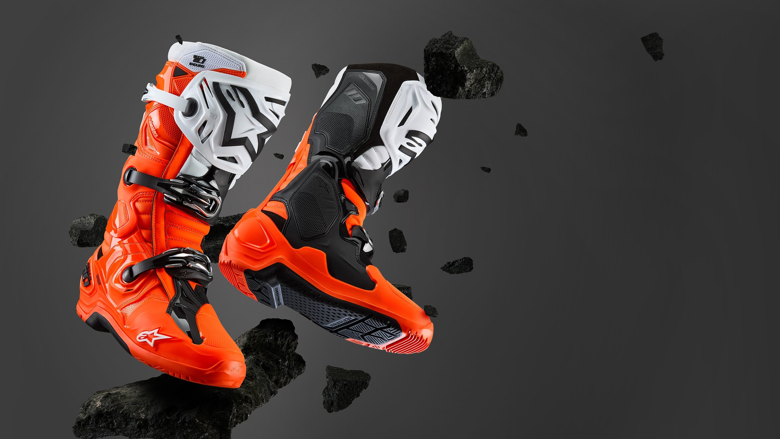 Tech 10 Enduro - Botas Enduro Vermelho | Alpinestars®