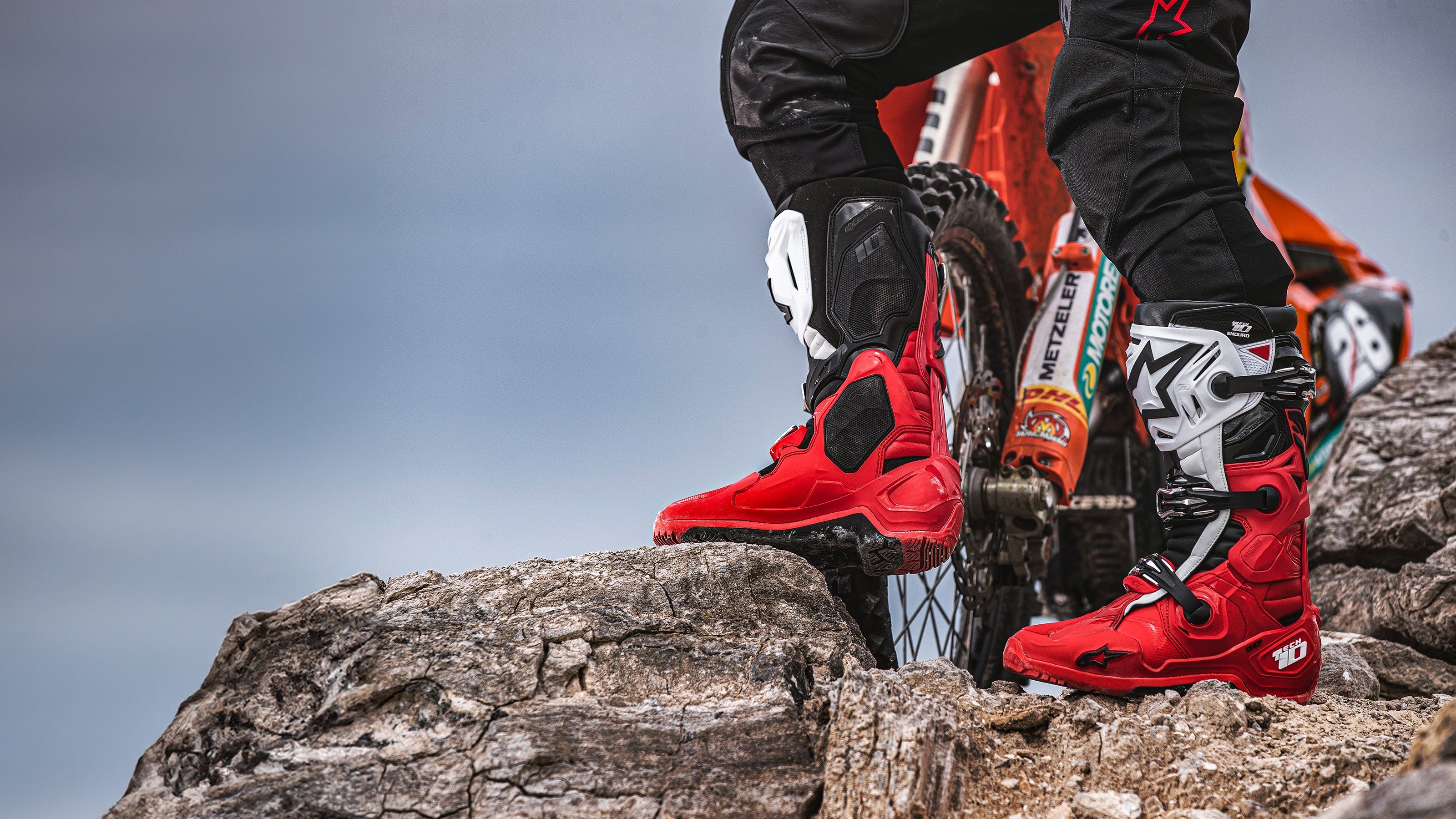 Tech 10 Enduro - Botas Enduro Vermelho | Alpinestars®