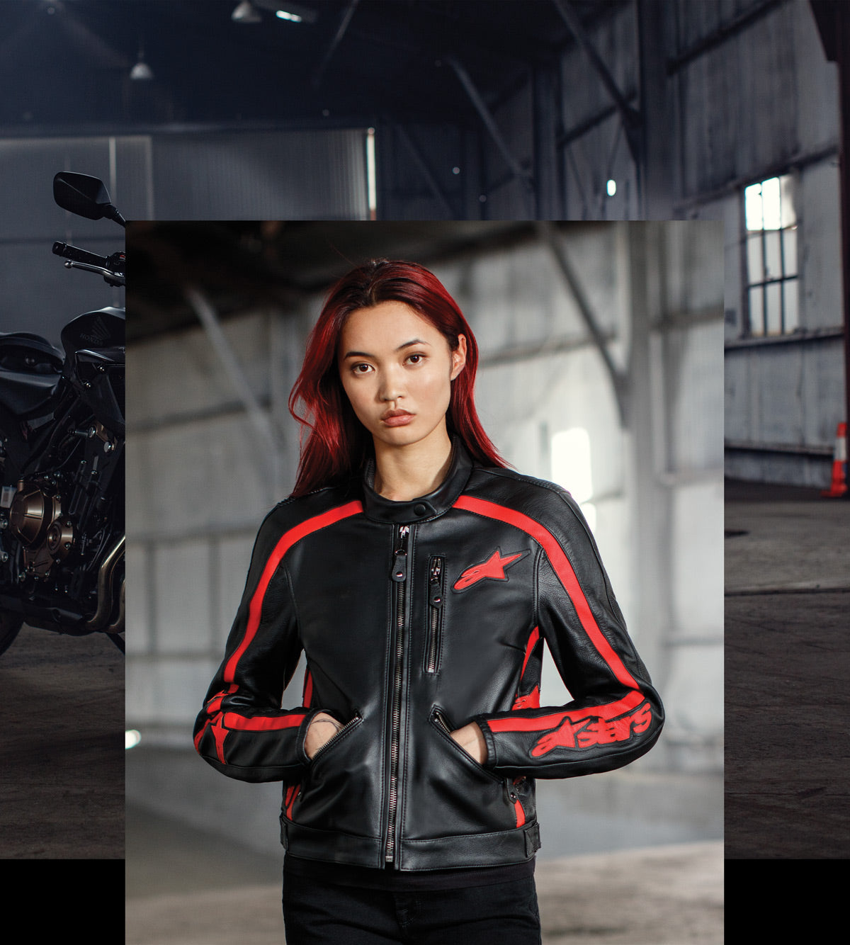 Jaqueta De Couro Stella Dyno Feminina - Casaco Motociclismo